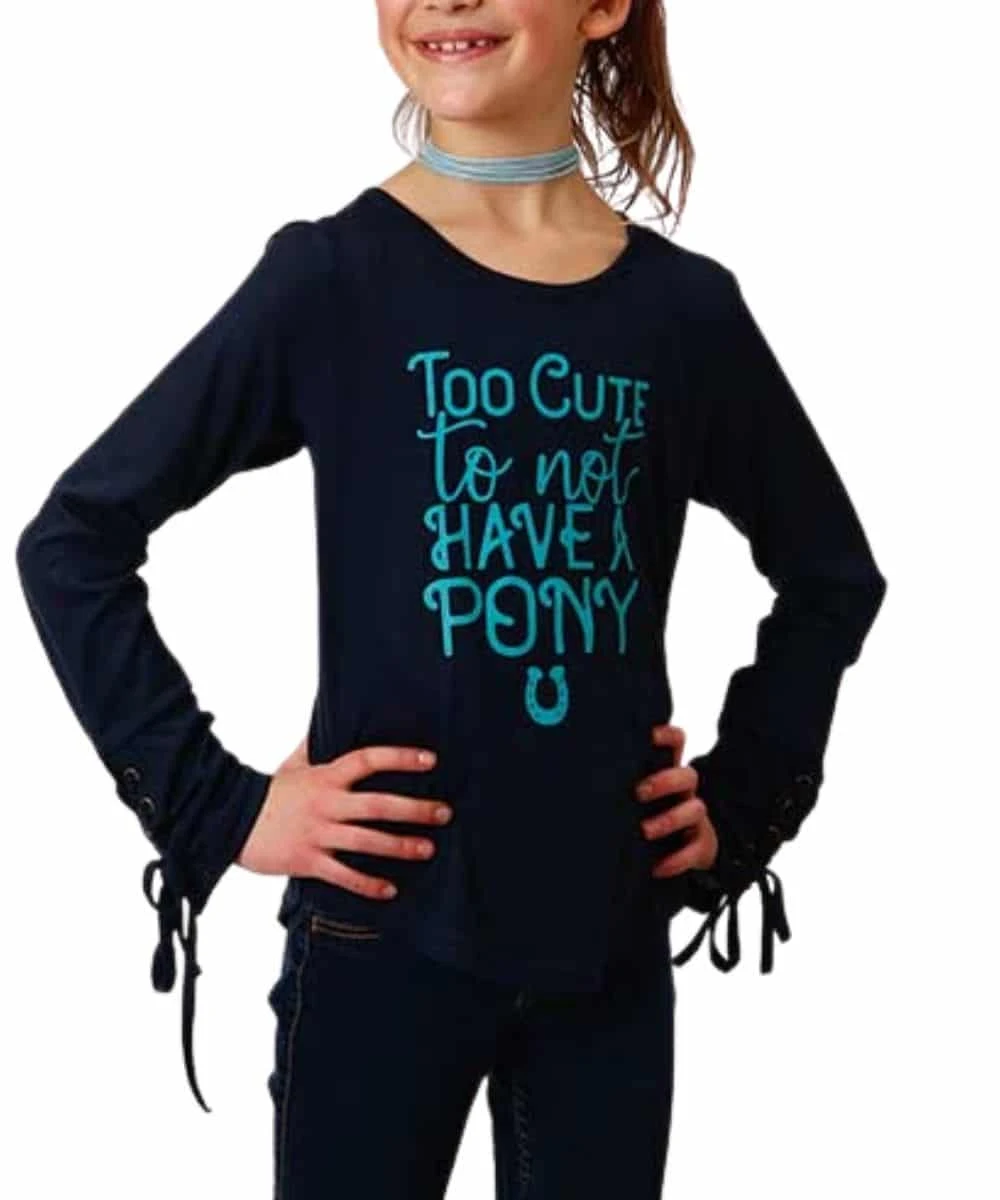 Roper Girls' Pony Tee 1 Roper Girls' Pony Tee
