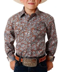 Roper Boys' Western Snap Shirt