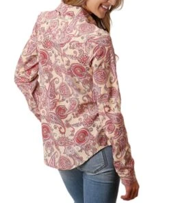 Roper Women's Spring Paisley Button Down Shirt 5 Roper Women's Spring Paisley Button Down Shirt -Western Cowboy Clothing 03 050 0590 3020 c