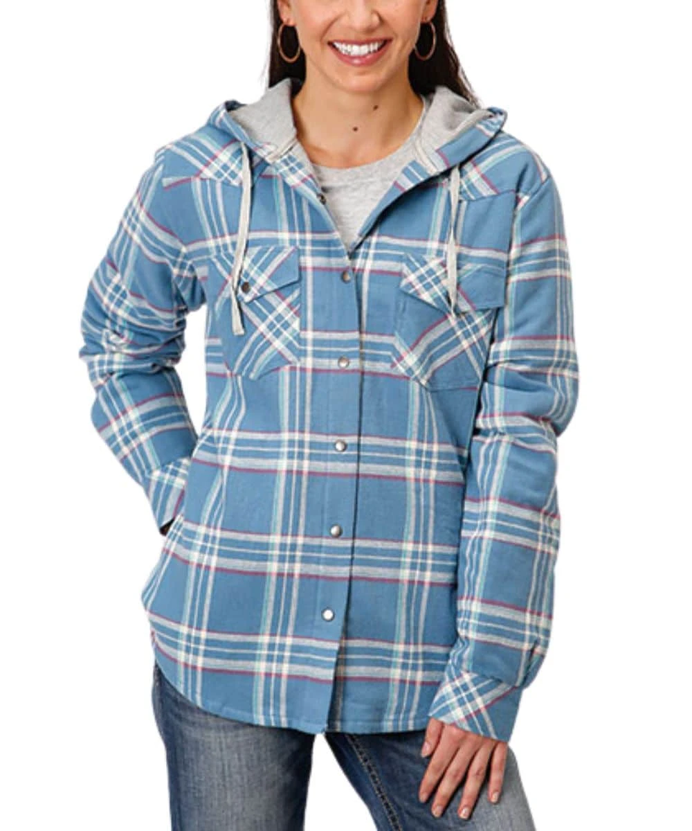 Roper Women's Thermal Lined Flannel Shacket 1 Roper Women's Thermal Lined Flannel Shacket