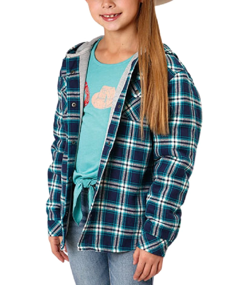Roper Girls' Thermal Lined Flannel Snap Jacket 1 Roper Girls' Thermal Lined Flannel Snap Jacket