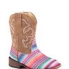 Roper Toddler Girls' Glitter Serape Boots