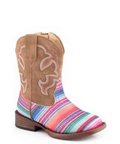 Roper Toddler Girls' Glitter Serape Boots