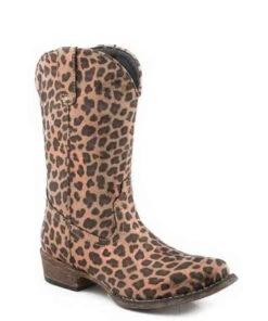 Roper Girls' Riley Cheetah Boot