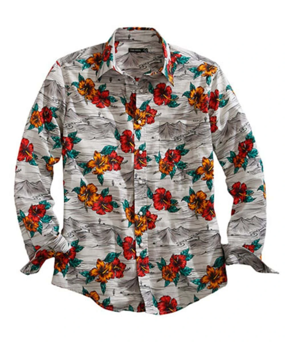 Tin Haul Men's Hawaiian Snap Shirt 1 Tin Haul Men's Hawaiian Snap Shirt