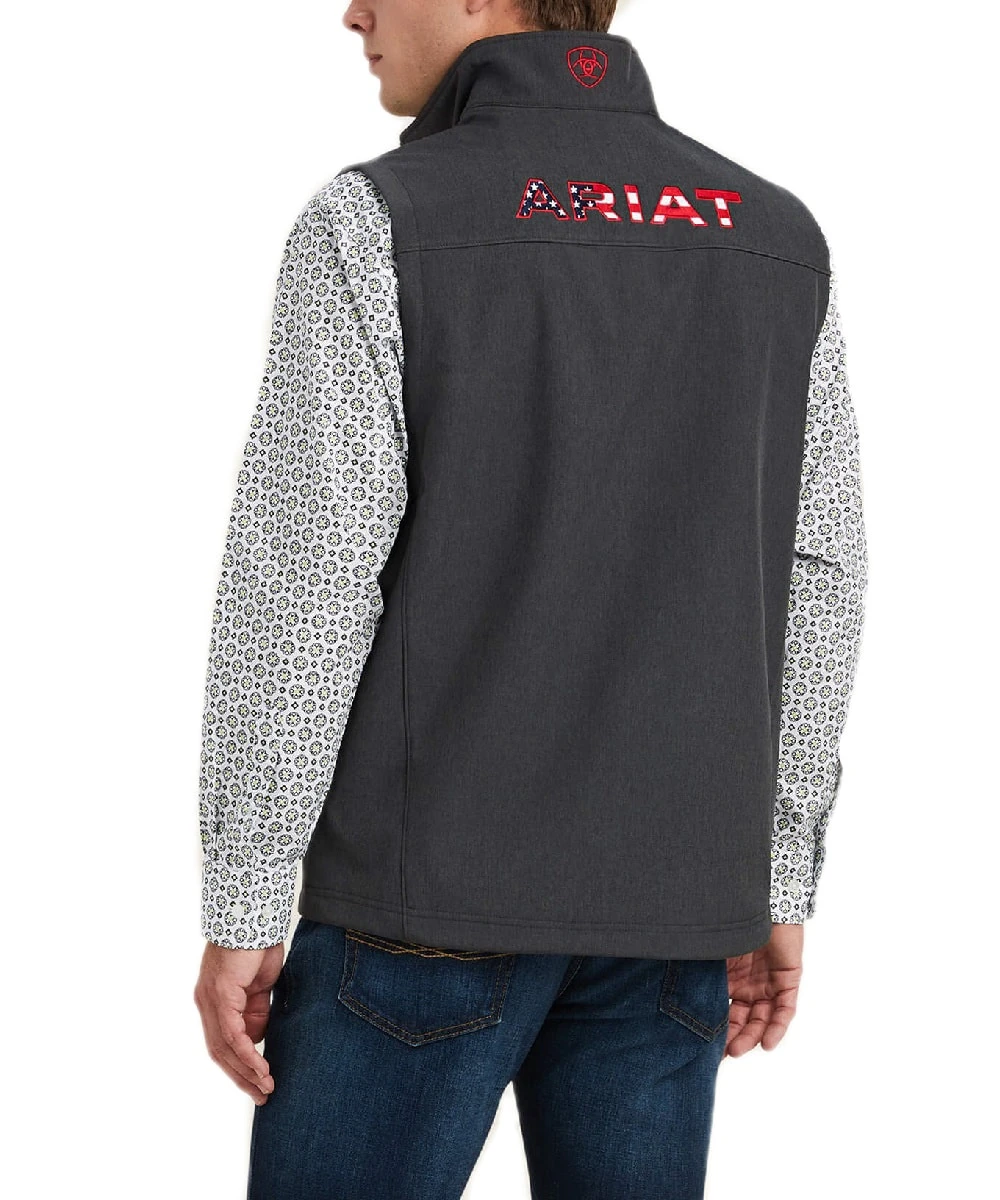 Ariat Men's Logo 2.0 Americana Softshell Vest 2 Ariat Men's Logo 2.0 Americana Softshell Vest - Image 2