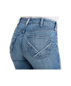 Ariat Women's R.E.A.L. High Rise Annie Flare Jean -Western Cowboy Clothing 10043143 pocket