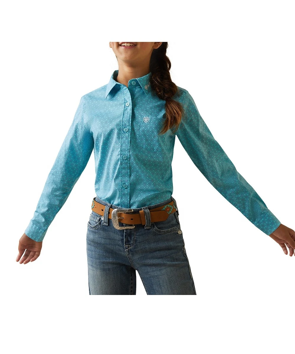 Ariat Girls' Team Kirby Button Down Shirt 1 Ariat Girls' Team Kirby Button Down Shirt