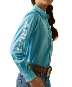 Ariat Girls' Team Kirby Button Down Shirt 5 Ariat Girls' Team Kirby Button Down Shirt -Western Cowboy Clothing 10043457 c