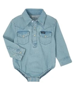 Wrangler Baby Boys' Denim Onesie