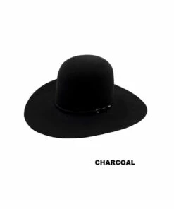 Rodeo King 10X Open Crown Felt Hat -Western Cowboy Clothing 10xopen 4 1.4 b1 charcoal