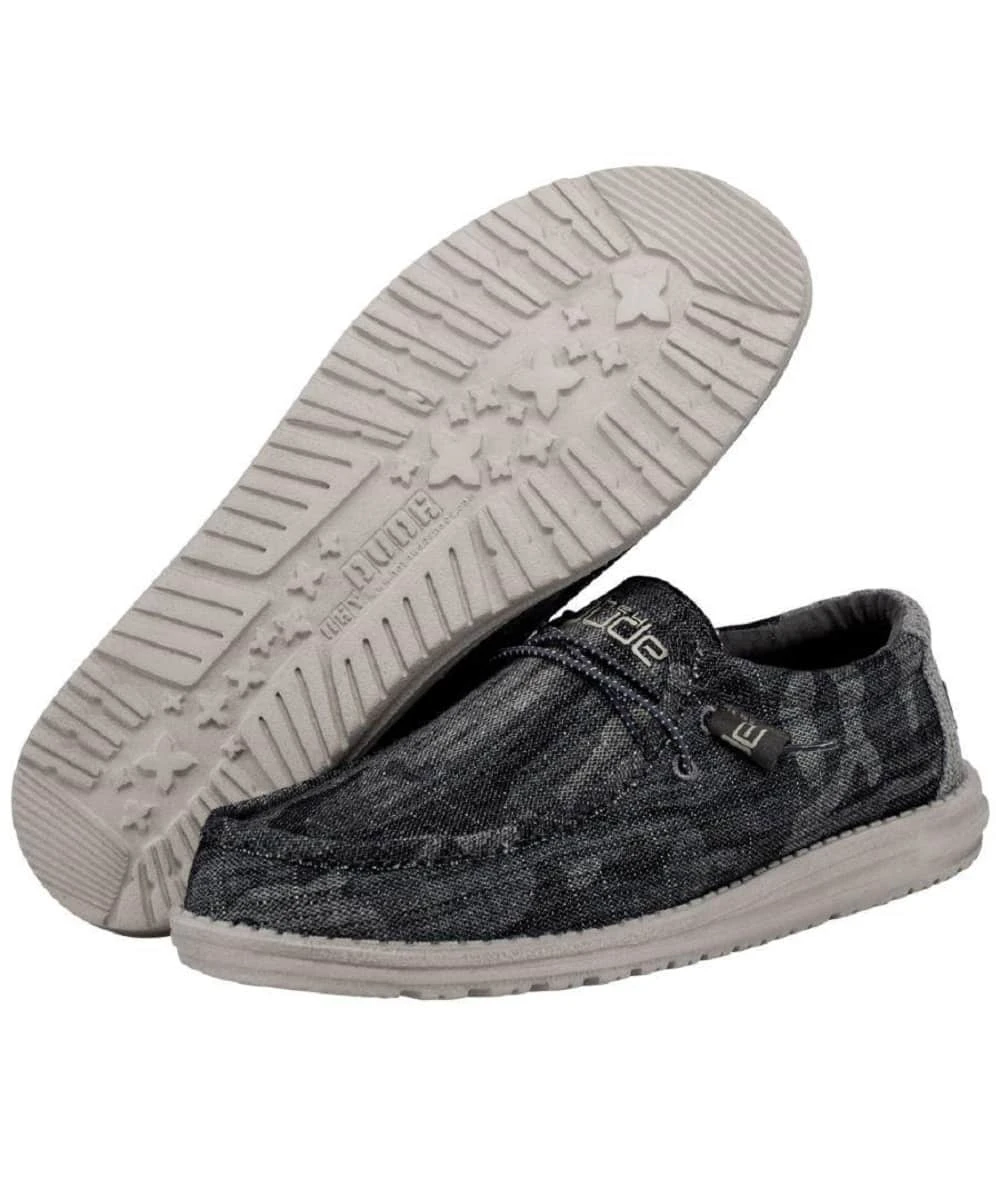 Hey Dude Men's Camo Tweed Wally Shoe 1 Hey Dude Men's Camo Tweed Wally Shoe