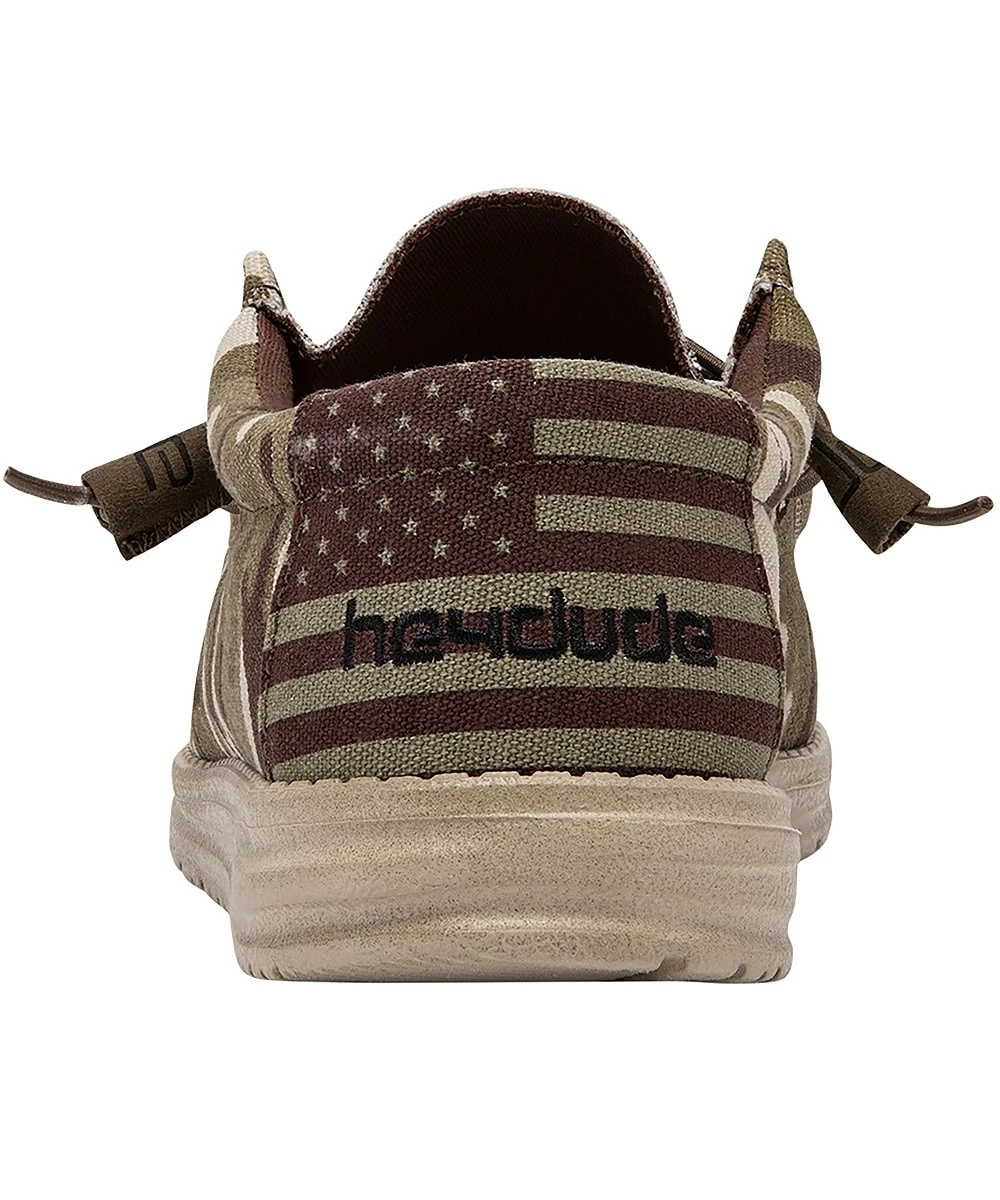 Hey Dude Men's Camo Flag Wally Shoe 2 Hey Dude Men's Camo Flag Wally Shoe - Image 2