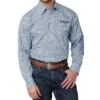 Wrangler Men's Big And Tall Logo Button Down Shirt