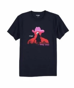 Wrangler Men's Black Printed Tee