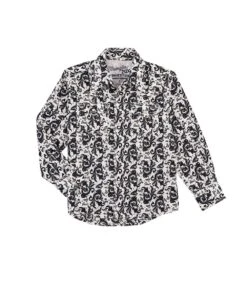 Wrangler Boys' 20X Paisley Western Snap Shirt