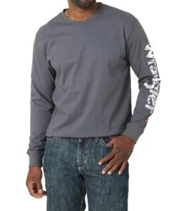 Wrangler Men's Flame Resistant Long Sleeve Graphic Tee