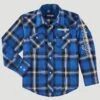 Wrangler Boys' Logo Western Snap Shirt