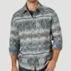 Wrangler Men's Retro Jacquard Snap Shirt