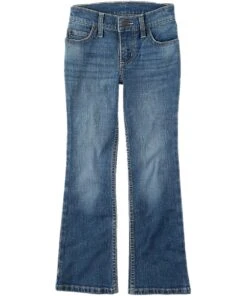 Wrangler Girls' Premium Patch Bootcut Jean