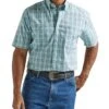 Wrangler Men's George Strait Plaid Button Down Shirt