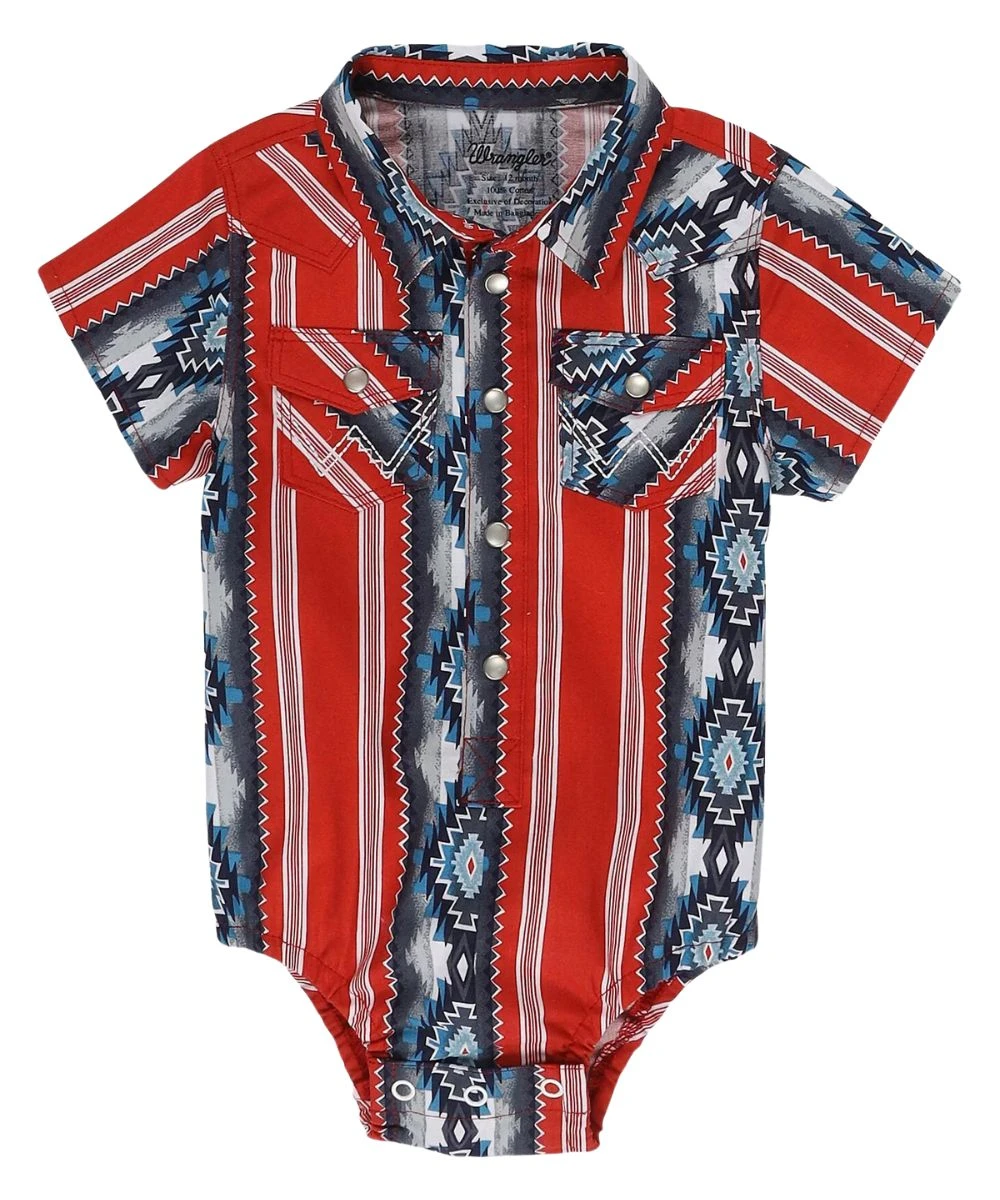 Wrangler Baby Boys' Checotah Onesie 1 Wrangler Baby Boys' Checotah Onesie