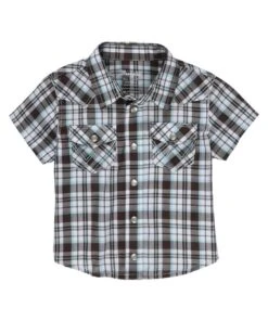 Wrangler Infant/Toddler Boys' Plaid Snap Shirt