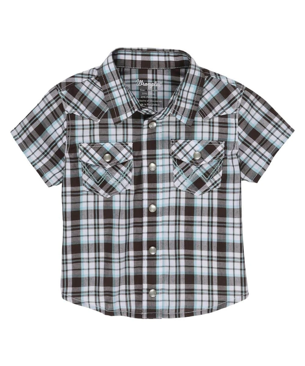 Wrangler Infant/Toddler Boys' Plaid Snap Shirt 1 Wrangler Infant/Toddler Boys' Plaid Snap Shirt
