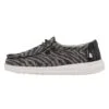 Hey Dude Youth Zebra Black Stripe Wendy Woven Shoe