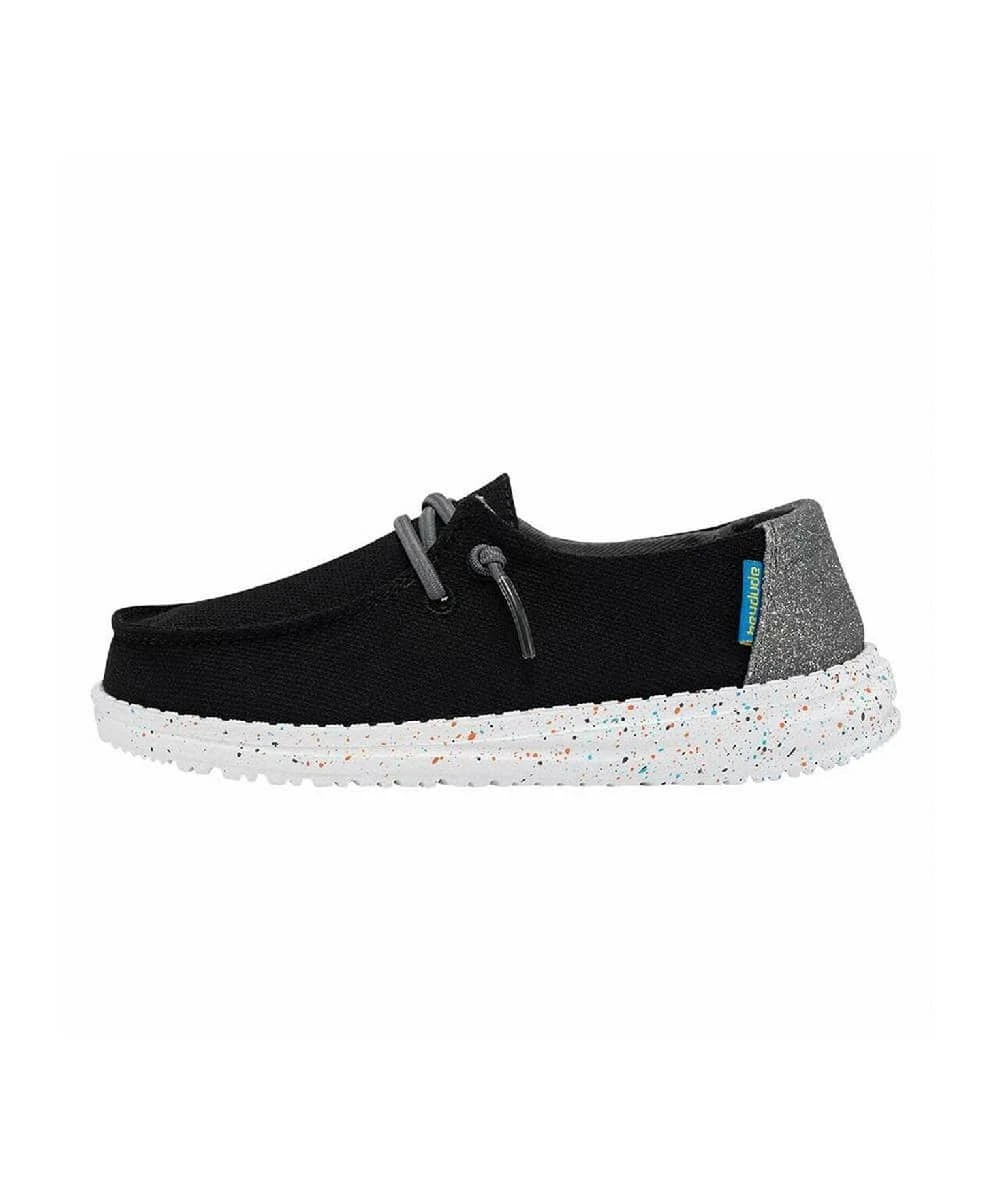 Hey Dude Youth Disco Black Wendy Shoe 1 Hey Dude Youth Disco Black Wendy Shoe