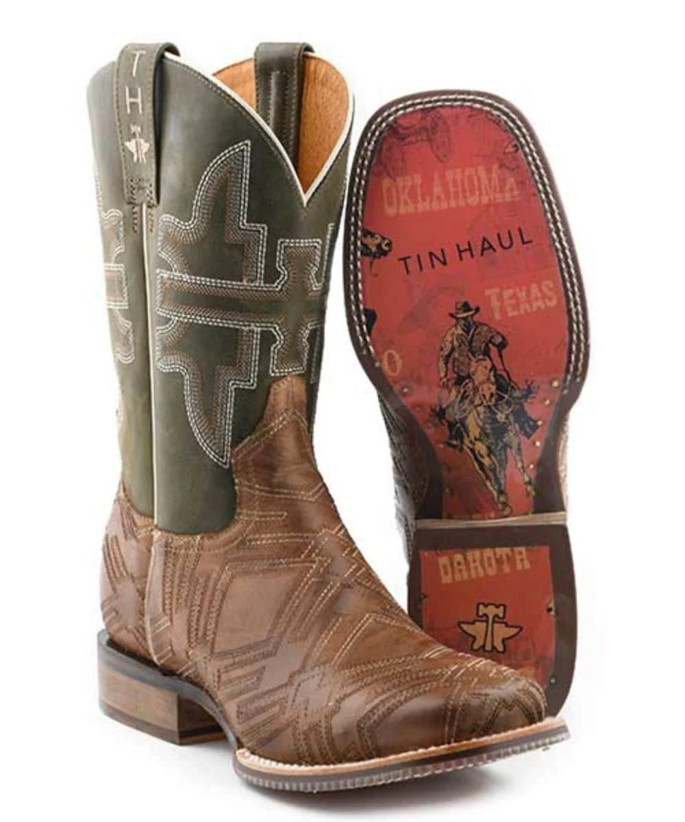Tin Haul Men's I'm In Stitches Western Boot 1 Tin Haul Men's I'm In Stitches Western Boot