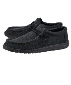 Hey Dude Men's Micro Total Black Wally Sox Shoe 5 Hey Dude Men's Micro Total Black Wally Sox Shoe -Western Cowboy Clothing 150204942 b