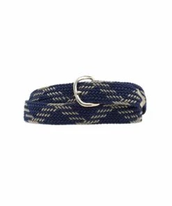 M&F Western Men's Navy Machine Woven Braided Belt