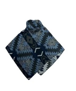 Rhonda Stark Women's Button Collar Poncho