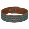 Trenditions Women's Justin Saddle Leather Bracelet