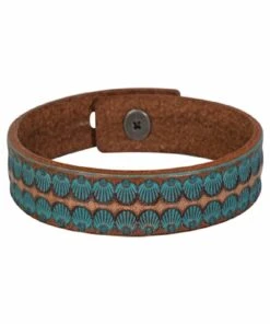 Trenditions Women's Justin Saddle Leather Bracelet