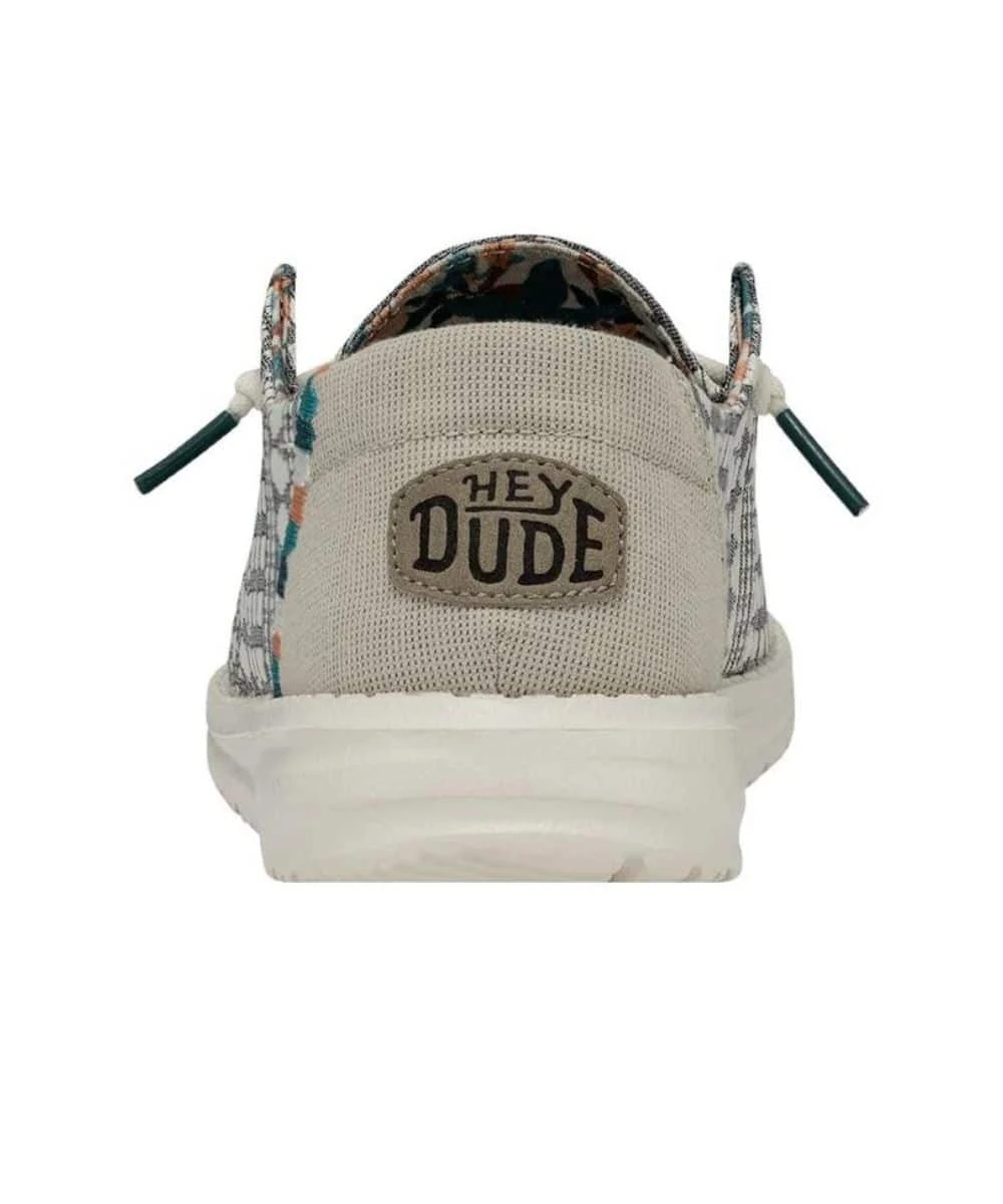 Hey Dude Women's Embroidery Grey Wendy Boho Shoe 3 Hey Dude Women's Embroidery Grey Wendy Boho Shoe - Image 3