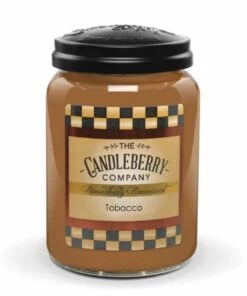 Candleberry Tobacco Large Scented Candle Jar