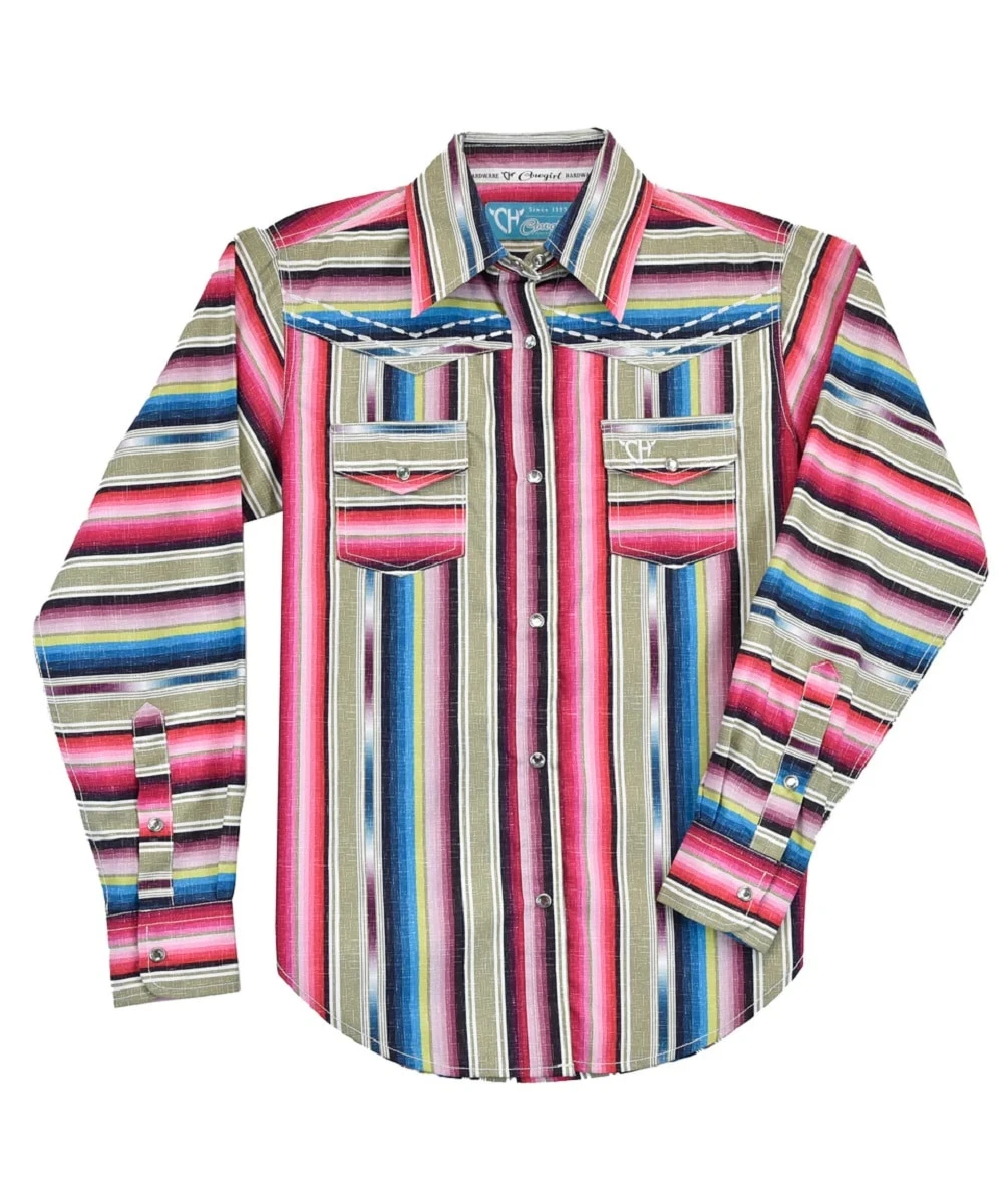 Cowgirl Hardware Girls' Serape Snap Shirt 1 Cowgirl Hardware Girls' Serape Snap Shirt