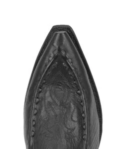 Laredo Men's Laramie Black Leather Boot -Western Cowboy Clothing 68430 toe