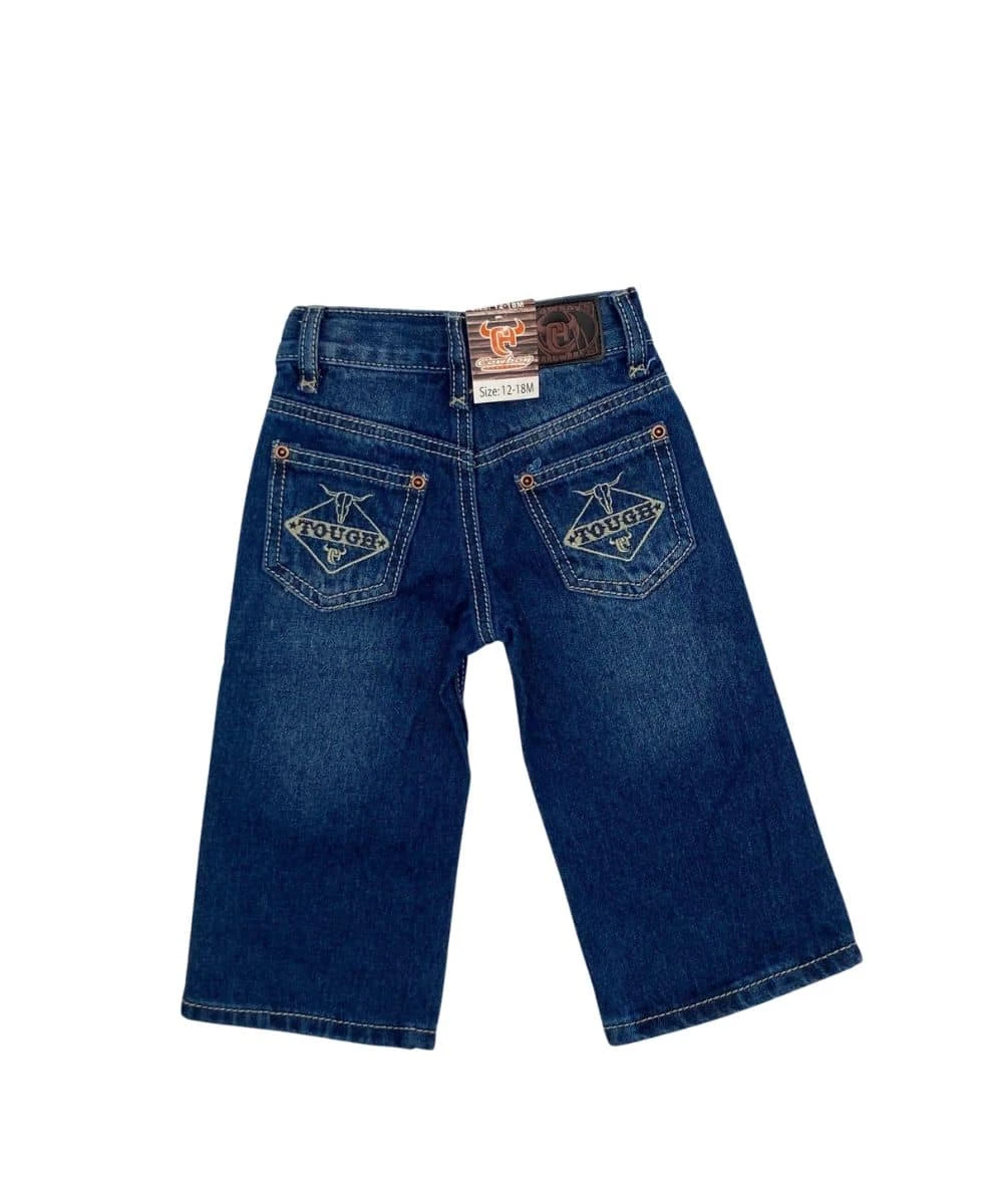 Cowboy Hardware Toddler Tough Embroidered Jeans 2 Cowboy Hardware Toddler Tough Embroidered Jeans - Image 2