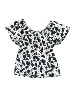 Cowgirl Hardware Toddler Girl's Cow Print Blouse