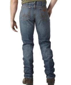 Wrangler Men's Retro Slim Fit Straight Leg Jean -Western Cowboy Clothing 88MWZRT b1