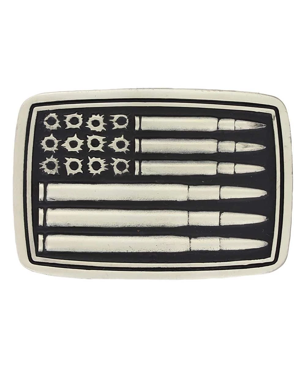 Montana Silversmiths Bullet Flag Attitude Buckle 1 Montana Silversmiths Bullet Flag Attitude Buckle