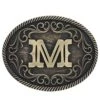 Montana Silversmiths Initial M Attitude Buckle