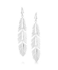 Montana Silversmiths Women's Freedom Feather Earrings
