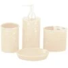 HiEnd Accents Savannah 4 Pc Bath Countertop Accessory Set