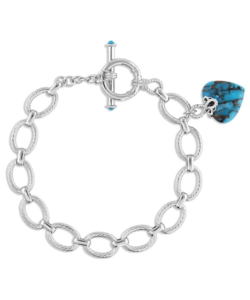 Montana Silversmiths Women's Untamable Heart Of Stone Bracelet 2 Montana Silversmiths Women's Untamable Heart Of Stone Bracelet - Image 2