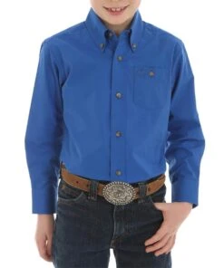 Wrangler Boys' Classic Button Down Shirt