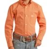Panhandle Boys' Solid Button Down Shirt